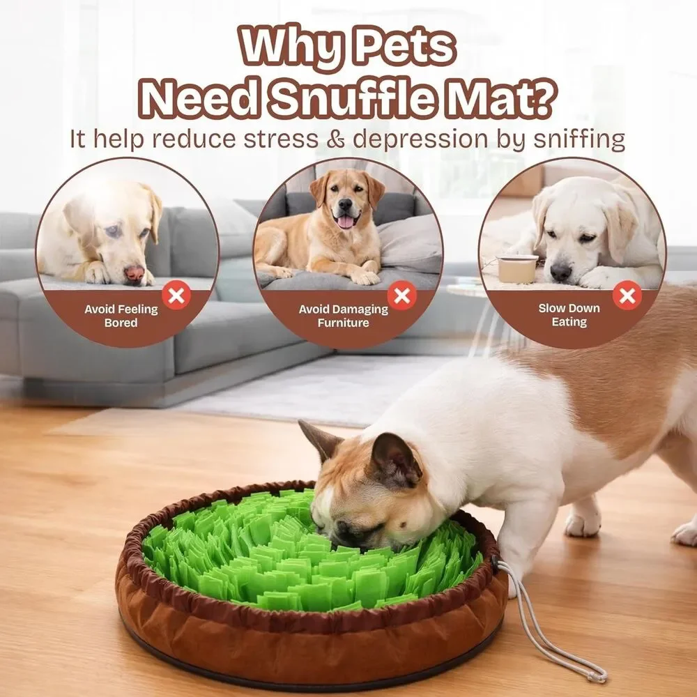 Snuffel Mat for Dogs Sniff,Interactive Dog Activity Mat Mental Stimulation